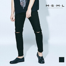 MSML/MUSIC SAVED MY LIFE SUMMERTIME BLACK SKINNY PANTS画像