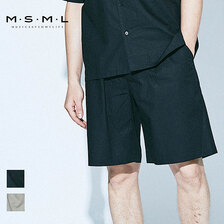MSML/MUSIC SAVED MY LIFE ONE TUCK WIDE SHORTS M21-02A1-PS02画像