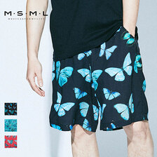 MSML/MUSIC SAVED MY LIFE BUTTERFLY WIDE SHORTS M11-02A1-PS01画像