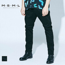 MSML/MUSIC SAVED MY LIFE BLACK SARROUEL SKINNY PANTS M11-02A1-PL04画像
