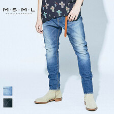 MSML/MUSIC SAVED MY LIFE SARROUEL SKINNY DENIM PANTS M11-02A1-PL02画像