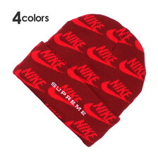 NIKE &times; Supreme 21SS Jacquard Logos Beanie画像