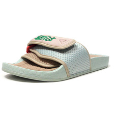adidas CHANCLETAS HU "PHARRELL WILLIAMS &times; NIGO" "FRIENDSHIP PACK" PALE NUDE/CLAY BROWN/GREEN TINT S42575画像