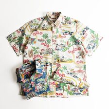 reyn spooner PEANUTS IN HAWAII S/S FULL-OPEN ALOHA SHIRT M525212520画像