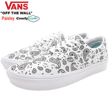 VANS Comfycush Era True White/Black Paisley VN0A3WM942M画像