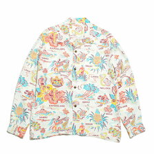 SUN SURF L/S RAYON HAWAIIAN SHIRT &ldquo;PINEAPPLE&rdquo; SS28553画像