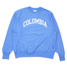 Champion COLUMBIA Reverse Weave Sweat BLUE WHITE画像