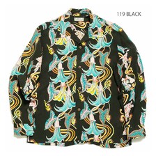 SUN SURF L/S RAYON HAWAIIAN SHIRT "TARO LEAF AND ANGEL'S TRUMPET" SS28552画像