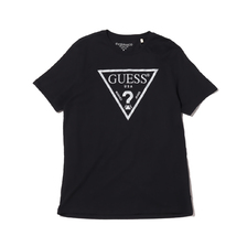 GUESS SS BSC REFLECTIVE TRI CREW TEE BLACK M94391K7FM0-BLK画像