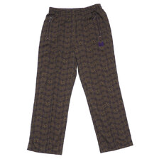 NEEDLES 21SS Track Pant Bright Jersey Print BROWN画像