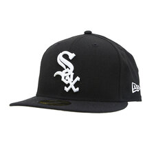 NEW ERA CHICAGO WHITE SOX 59FIFTY FITTED CAP BLACK 12572956画像