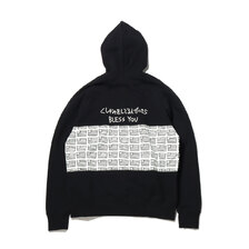 FILA &times; Ken Kagami BLESS YOU PULLOVER HOODIE BLACK FS3003-08画像