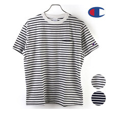 Champion BORDER SHORT SLEEVE T-SHIRT C3-T303画像