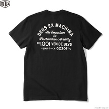 Deus Ex Machina VENICE ADDRESS TEE (BLACK) DMS41065A画像