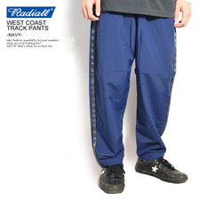 RADIALL WEST COAST - TRACK PANTS -NAVY- RAD-21SS-PT004画像
