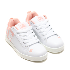 DC SHOES Ws COURT GRAFFIK LITE WHITE/PINK DW211601-WPN画像