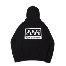 atmos ON &times; FRO CLUB &times; atmos HOODIE BLACK NES-001画像