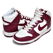 NIKE WMNS DUNK HIGH sail/team red-pale ivory DD1869-101画像