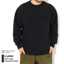 X-LARGE Arch Logo Crewneck Sweat 101211012001画像