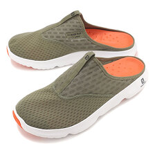 SALOMON REELAX SLIDE 5.0 DEEP LICHEN GREEN/WHITE/CHERRY TOMATO L41277800画像