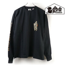 grn outdoor HIASOBI CAMPER L/S TEE BLACK GO0105F画像