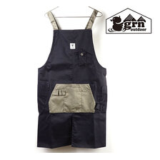 grn outdoor HIASOBI CAMPER APRON BLACK GO403Q画像