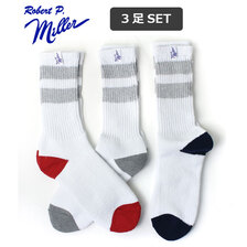 Miller ボーダー クルーソックス 306C画像