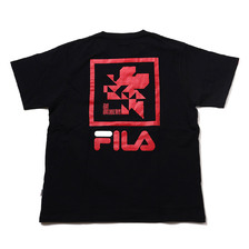 FILA x EVANGELION WILLE/NERV T SHIRT BLACK FS0132-08画像