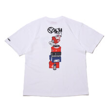 FRONT OF WALL" COOK &times; PROPS Management S/S TEE WHITE画像