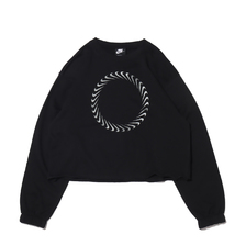 NIKE AS W NSW ICN CLASH CREW FT BLACK/DK SMOKE GREY DC5498-010画像