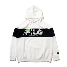 FILA &times; EVANGELION MONOGRAM LOGO HOODIE WHITE FS0128-01画像