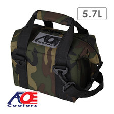 AO Coolers 6パック キャンバス ソフトクーラー ウッドランド AO6CAMO画像