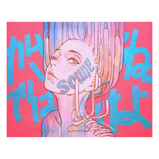 古塔つみ &times; atmos GICLEE POSTER PINK ATCN-004-PNK画像