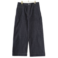STUDIO NICHOLSON SELVEDGE DENIM SUEDE-HEAD SLACK SNM-029画像