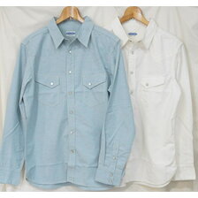 THE FLAT HEAD FN-SCW-001L DUNGAREE WESTERN SHIRT画像