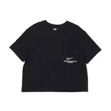 NIKE AS W NSW SWSH SS TOP BLACK/WHITE CZ8912-010画像