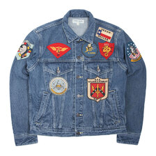 AVIREX TYPE BLUE TOP GUN DENIM JACKET W/USED 6112113-83画像