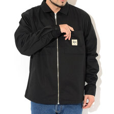 STUSSY 21SP Zip Up Work L/S Shirt 1110183画像
