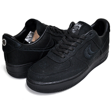 NIKE AIR FORCE 1 LOW / STUSSY black/black CZ9084-001画像