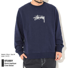 STUSSY Stock Applique Crew Sweat 118419画像