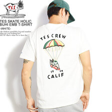 The Endless Summer TES SKATE HOLIC BUHI EMB T-SHIRT -WHITE- KE-1574301画像