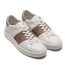 GUESS VERONA STRIPE LOW WHITE BEIGE FM5VESFAL12-WBE画像