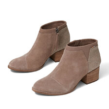 TOMS LOREN Taupe Grey Suede/Felt 10014146画像