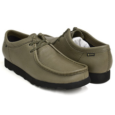 Clarks WALLABEE GTX OLIVE LEATHER 26154799画像