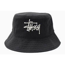 STUSSY 21SP Big Logo Twill Bucket Hat 1321024画像
