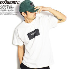 DOUBLE STEAL GOOD BOX LOGO T-SHIRT -WHITE/BLACK- 911-14008画像