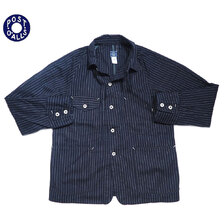 POST OVERALLS 1102-IS GANGSTER STRIPE ENGINEER'S JACKET indigo画像