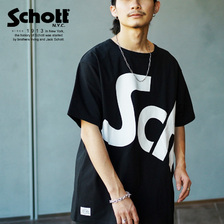 Schott SS T-SHIRT "BIG LOGO" 3113122画像