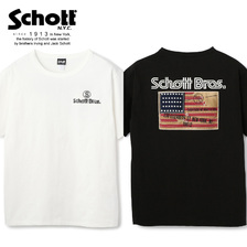 Schott DAMAGE FLAG SS T-SHIRT 3113080画像