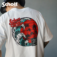 Schott SS T-SHIRT "WAVE&CIRCLE" 3113128画像
